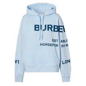 Burberry Light Blue Graphic Hoodie